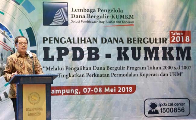 91%, Pengembalian Dana Bergulir Mitra LPDB-KUMKM di Provinsi Lampung